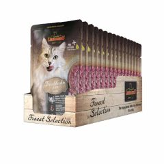   16x85g - KARTON LEONARDO Finest Selection szinhúsos alutasakos macsaeledel Szín Pulykahússal