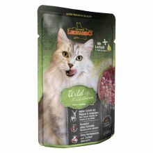 16x85g - KARTON LEONARDO Finest Selection szinhúsos alutasakos macsaeledel Vadhús Áfonyával