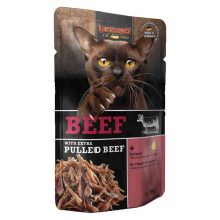 16x70g - KARTON LEONARDO Pulled Beef alutasakos macskaeledel Marhahús extra tépett marhahússal
