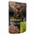   16x70g - KARTON LEONARDO Pulled Beef alutasakos macskaeledel Pulykahús extra tépett marhahússal