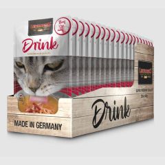 LEONARDO Drink alutasakos macskaital Marhahússal 20x40g