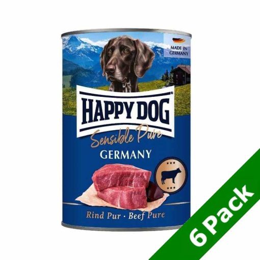 6db - KARTON HAPPY DOG konzerv kutya 400g Germany