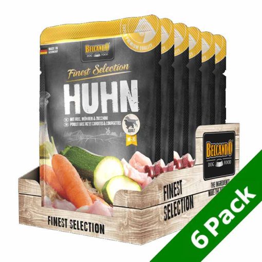 6x300g - KARTON BELCANDO kutya alutasakos Csirkehús+Rizs+Sárgarépa+Cukkini
