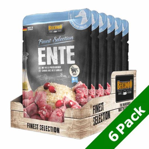 BELCANDO kutya alutasakos Kacsahús+Rizs+Vörösáfonya 6x300g