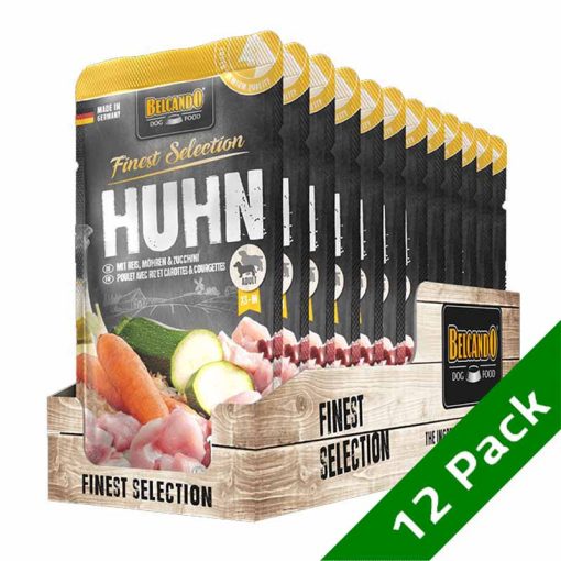 BELCANDO kutya alutasakos Csirkehús+Rizs+Sárgarépa+Cukkini 12x125g