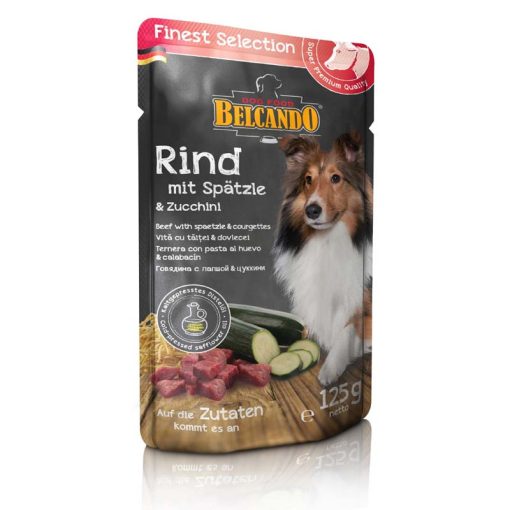 BELCANDO kutya alutasakos Marhahús+Nokedli+Cukkini 12x125g