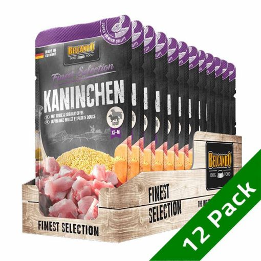 BELCANDO kutya alutasakos Nyúlhús+Köles+Édesburgonya 12x125g