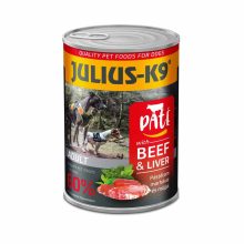 24x400g - KARTON JULIUS K9 kutya konzerv Marha és Máj
