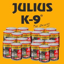 24x400g - KARTON JULIUS K9 kutya konzerv Marha és Máj