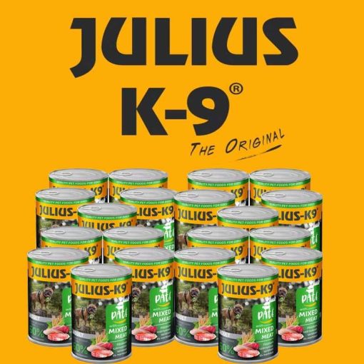 24x400g - KARTON JULIUS K9 kutya konzerv Mixed-Meat