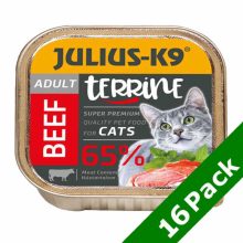 16x100g - KARTON JULIUS K9 macska alutálkás Marha