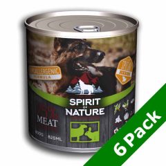   6x800g - KARTON SPIRIT OF NATURE Dog Hypoallergen kutyakonzerv Bárányhússal és Nyúlhússal