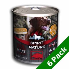   SPIRIT OF NATURE Dog Hypoallergen kutyakonzerv Vaddisznóhússal 6x800g