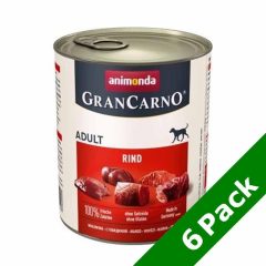   6x400g - KARTON ANIMONDA GRANCARNO Adult Tiszta Marha konzerv kutyáknak