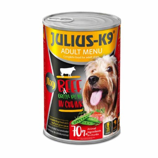 JULIUS K9 kutya konzerv Beef&Potato Marha Borsóval 12x1240g