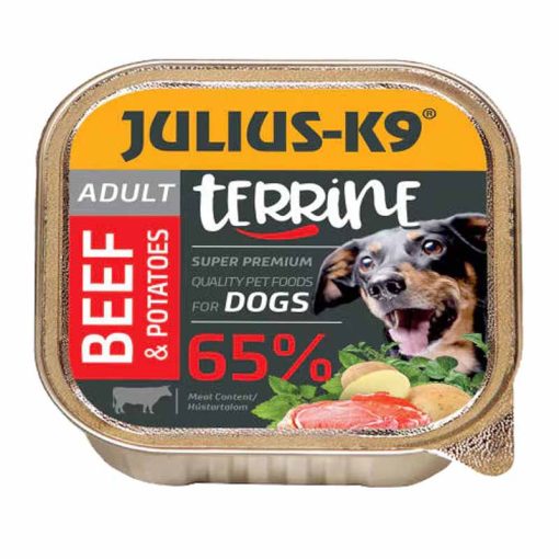 12x150g - KARTON JULIUS K9 kutya alutálkás Marha+Burgonya