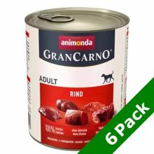 6 x 800g - KARTON ANIMONDA GRANCARNO Adult Tiszta Marha konzerv kutyáknak