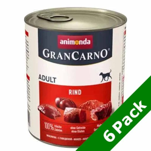 6 x 800g - KARTON ANIMONDA GRANCARNO Adult Tiszta Marha konzerv kutyáknak