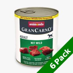   6 x 800g - KARTON ANIMONDA GRANCARNO Adult Vad konzerv kutyáknak